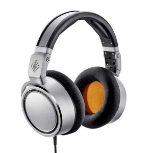 Neumann NDH-20 Closed-Back Studio Headphones - Silver with Black and Orange Trim