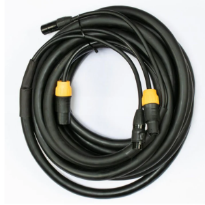Accu-Cable 25ft IP65 5-Pin DMX + Locking Power Cable