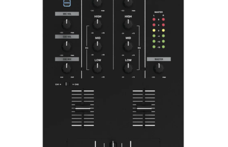 Reloop RMX-10-BT 2 Channel Bluetooth Compact DJ Mixer