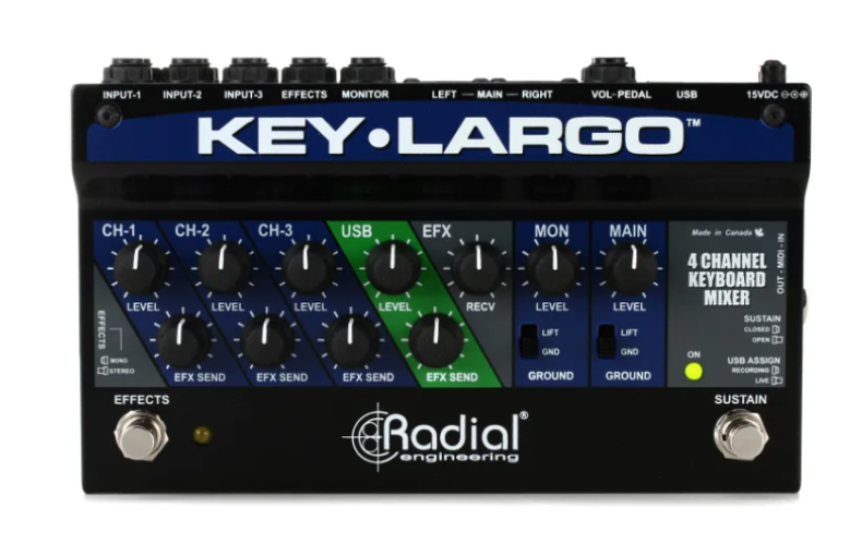 Radial Key-Largo Keyboard Mixer