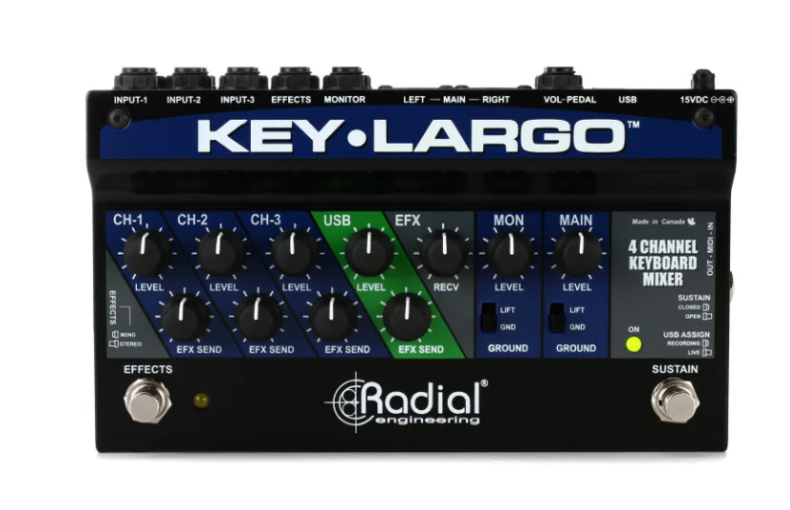 Radial Key-Largo Keyboard Mixer
