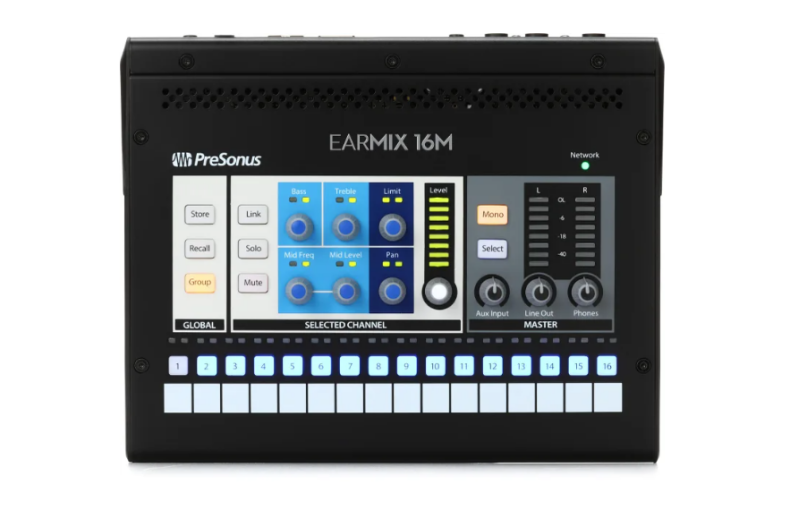 PreSonus EarMix 16M AVB Personal Monitor Mixer