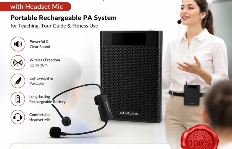 Saintlark S2 Wireless Voice Amplifier With Headset