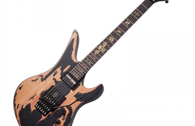 Schecter Synyster Gates Custom S, Distressed Satin Black