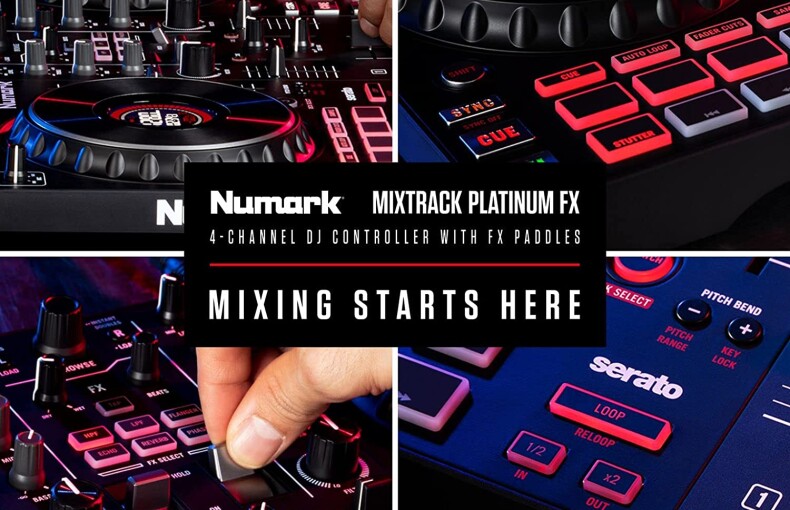 Numark Mixtrack Platinum FX + HF-125 Headphones!