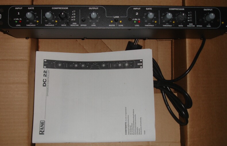 RANE DC 22 TWO CHANNEL COMPRESSOR / LIMITER / NOISE GATE