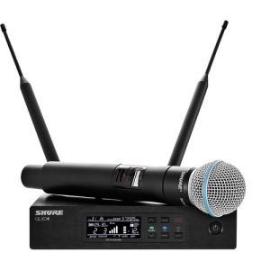 Shure QLXD24/B58 Digital Wireless Handheld Microphone System with Beta 58A Capsule