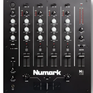 Numark M6 4-Channel USB DJ Mixer - Black