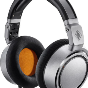 Neumann NDH-20 Closed-Back Studio Headphones - Silver with Black and Orange Trim