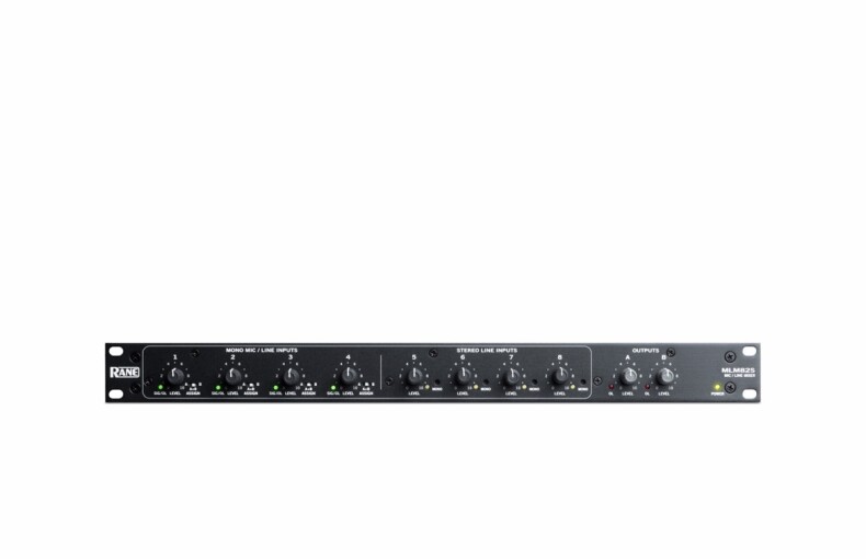 RANE MLM82S (1U) 8-CH STUDIO GRADE AUDIO MIXER